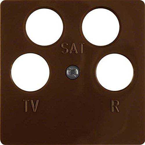 Berker 148401 Zentralplatte für Antennen-Steckdose 4Loch Zentralplattensystem braun, glänzend Mesch Shop Berker 148401 Zentralplatte für Antennen-Steckdose 4Loch Zentralplattensystem braun, glänzend Mesch Shop